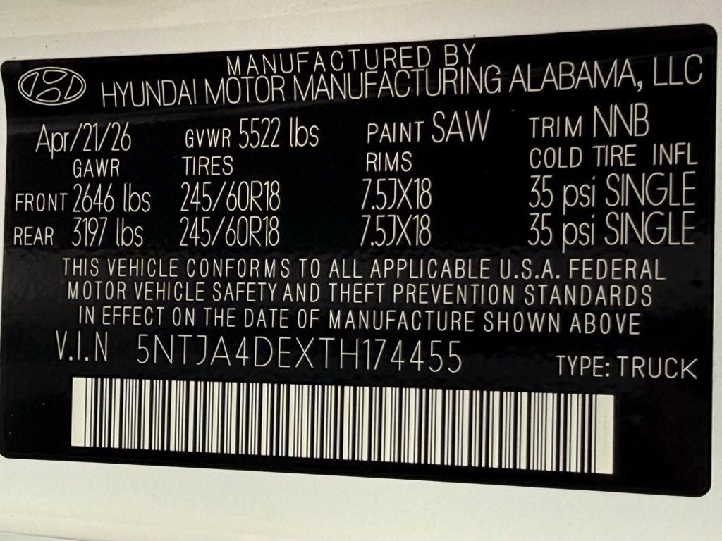 2026 Hyundai Santa Cruz SE