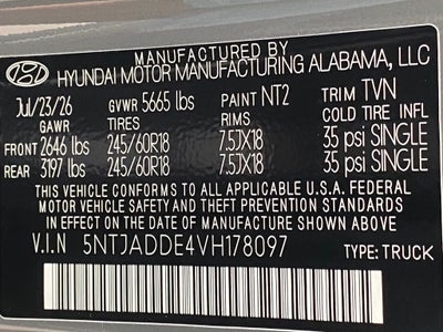 2027 Hyundai Santa Cruz SE