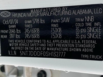 2025 Hyundai Santa Cruz XRT