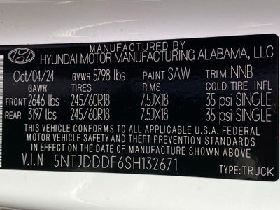 2025 Hyundai Santa Cruz XRT