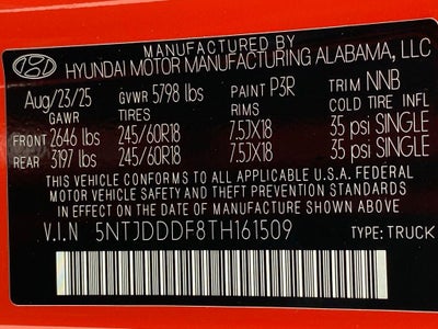 2026 Hyundai Santa Cruz XRT