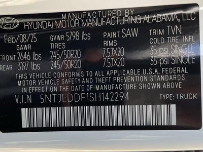 2025 Hyundai Santa Cruz Limited