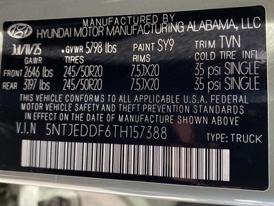 2026 Hyundai Santa Cruz Limited