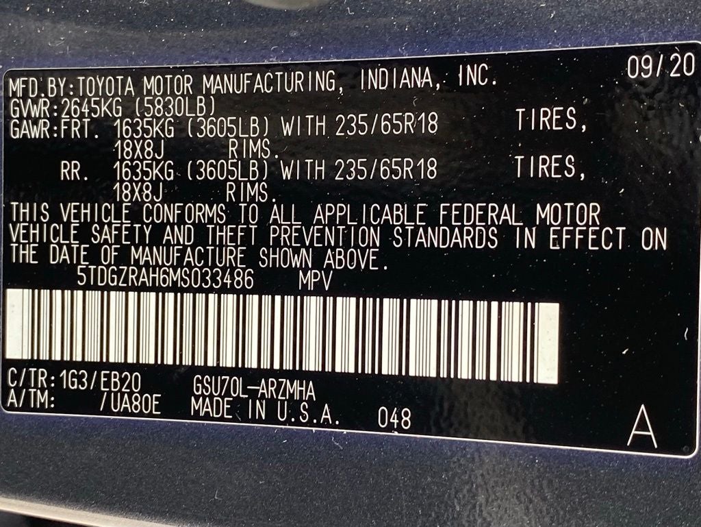2021 Toyota Highlander XLE CLEAN CARFAX
