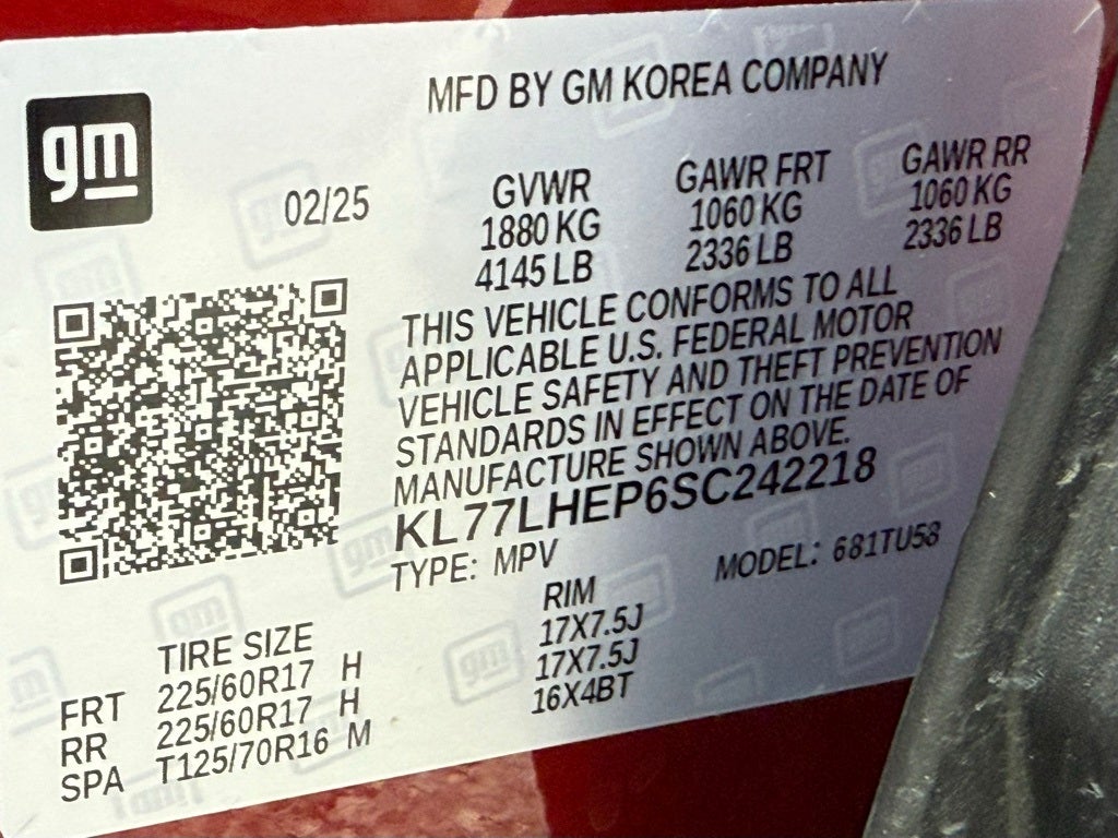 2025 Chevrolet Trax LT ONE OWNER CARFAX