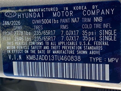 2026 Hyundai Tucson Hybrid Blue