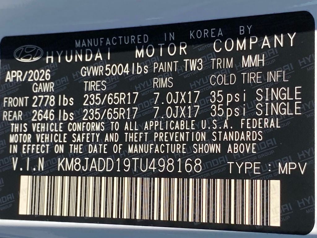 2026 Hyundai Tucson Hybrid Blue SE