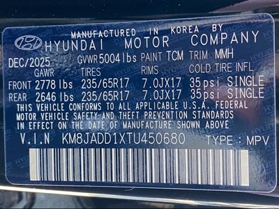 2026 Hyundai Tucson Hybrid Blue SE