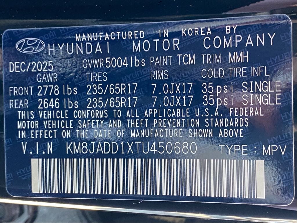 2026 Hyundai Tucson Hybrid Blue SE