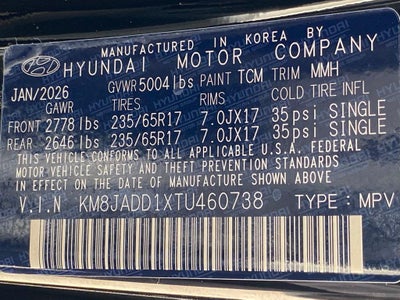 2026 Hyundai Tucson Hybrid Blue