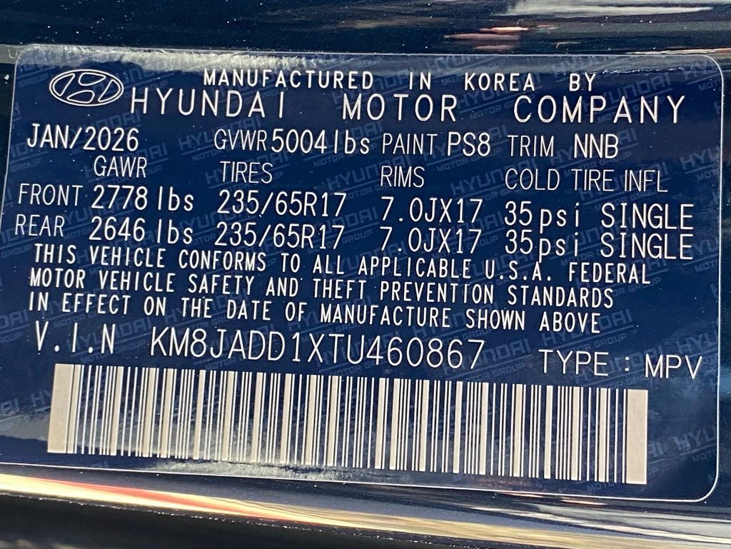 2026 Hyundai Tucson Hybrid Blue SE