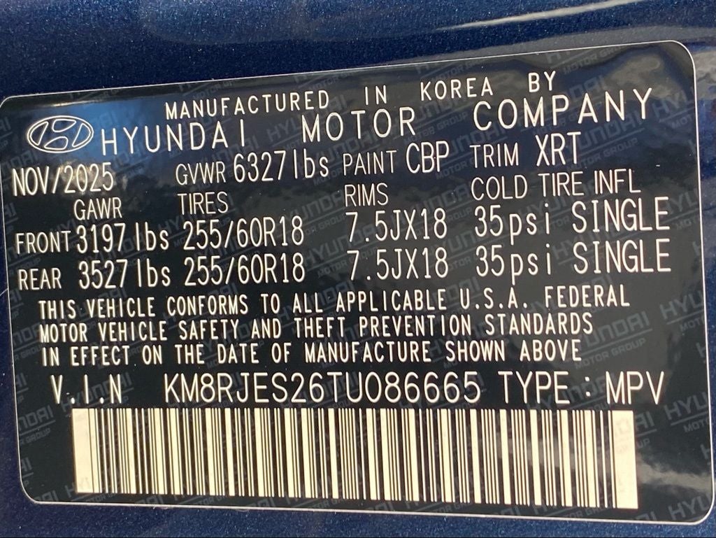 2026 Hyundai Palisade XRT Pro