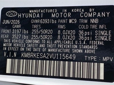 2027 Hyundai Palisade Hybrid Calligraphy