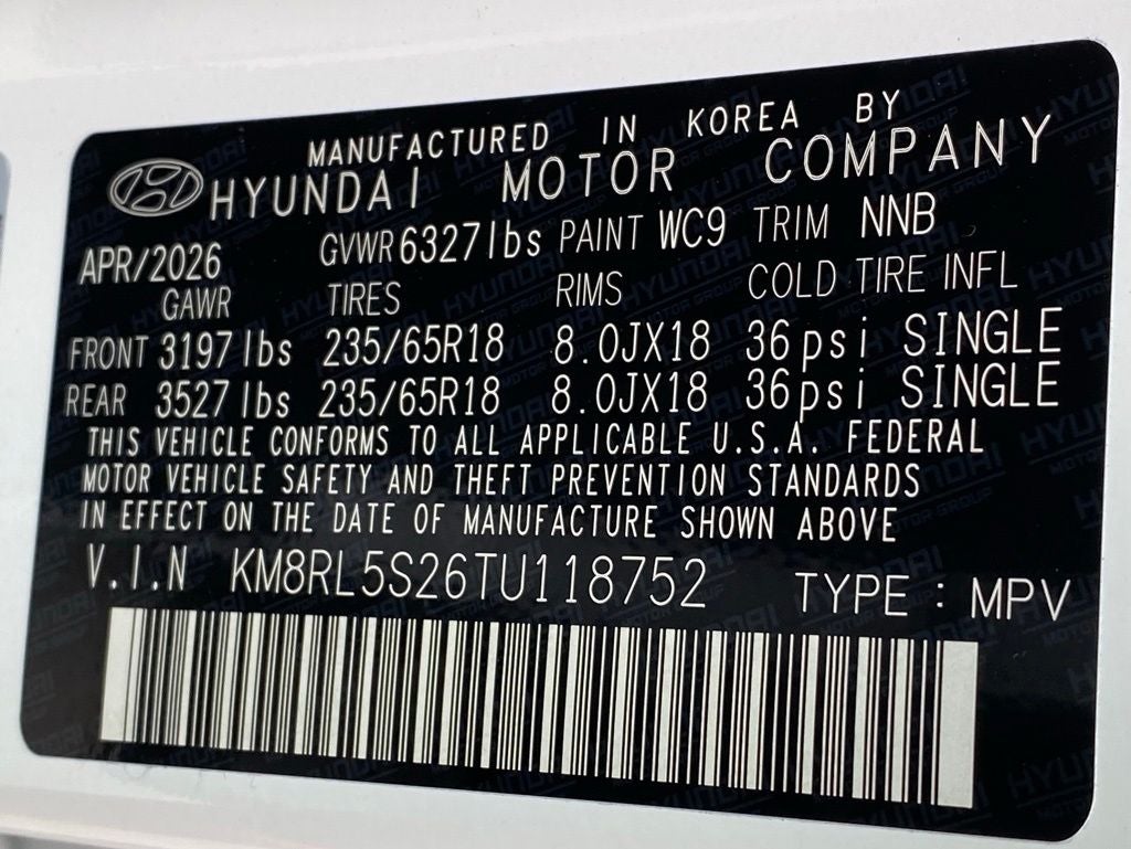 2026 Hyundai Palisade SEL 7 Passenger