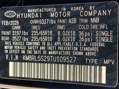 2026 Hyundai Palisade SEL 7 Passenger