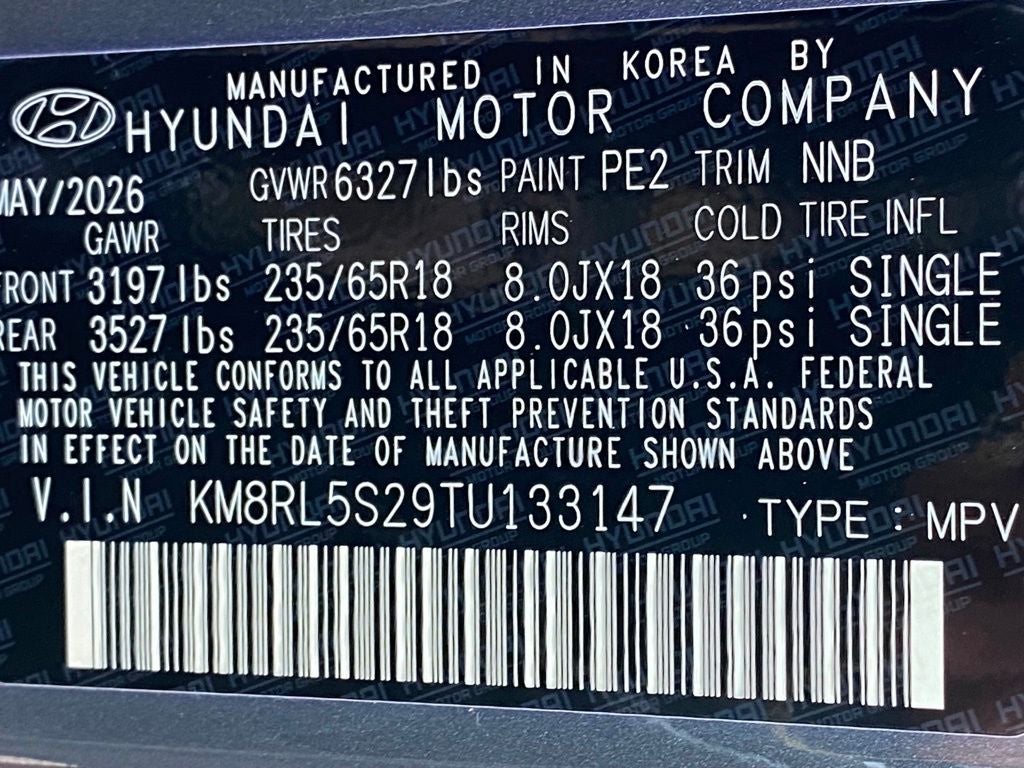 2026 Hyundai Palisade SEL 7 Passenger