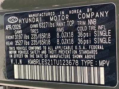 2026 Hyundai Palisade SEL 7 Passenger