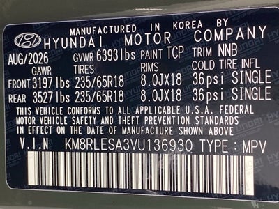2027 Hyundai Palisade Hybrid Calligraphy 7 Passenger