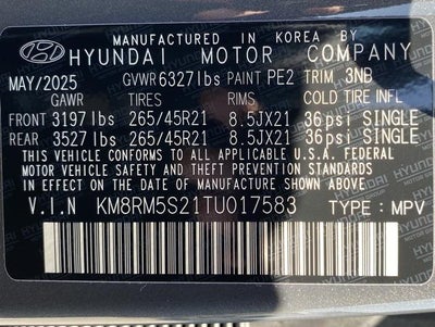 2026 Hyundai Palisade Calligraphy FWD