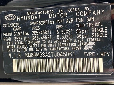 2026 Hyundai Palisade Hybrid Calligraphy