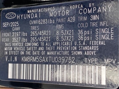 2026 Hyundai Palisade Hybrid Calligraphy