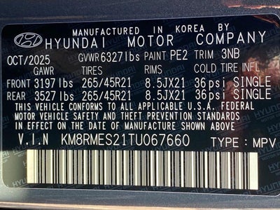 2026 Hyundai Palisade Calligraphy AWD