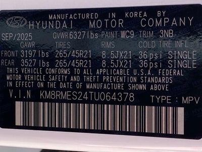 2026 Hyundai Palisade Calligraphy AWD