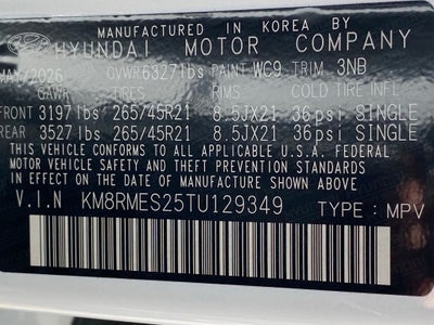 2026 Hyundai Palisade Calligraphy