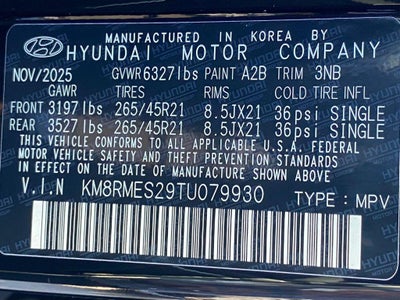 2026 Hyundai Palisade Calligraphy AWD