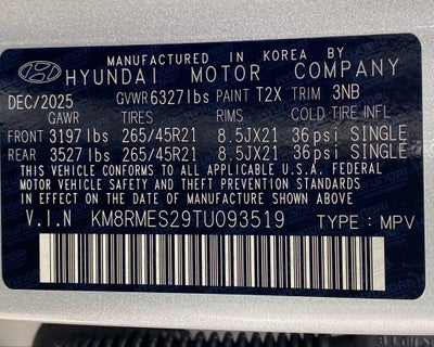 2026 Hyundai Palisade Calligraphy AWD