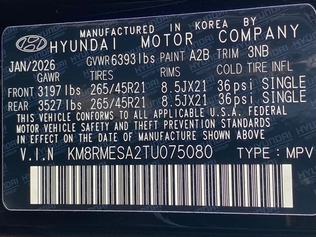 2026 Hyundai Palisade Hybrid Calligraphy