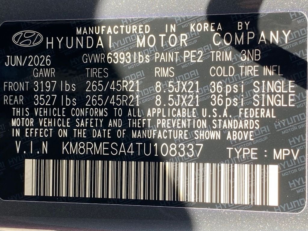 2026 Hyundai Palisade Hybrid Calligraphy