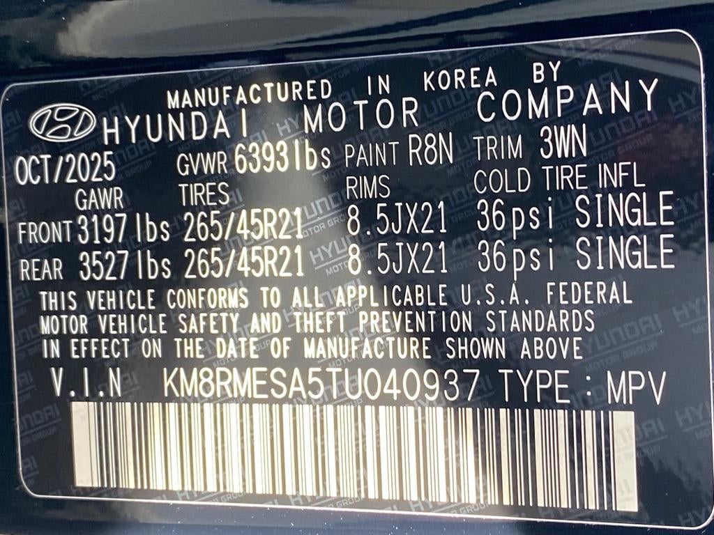 2026 Hyundai Palisade Hybrid Calligraphy