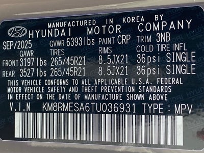 2026 Hyundai Palisade Hybrid Calligraphy