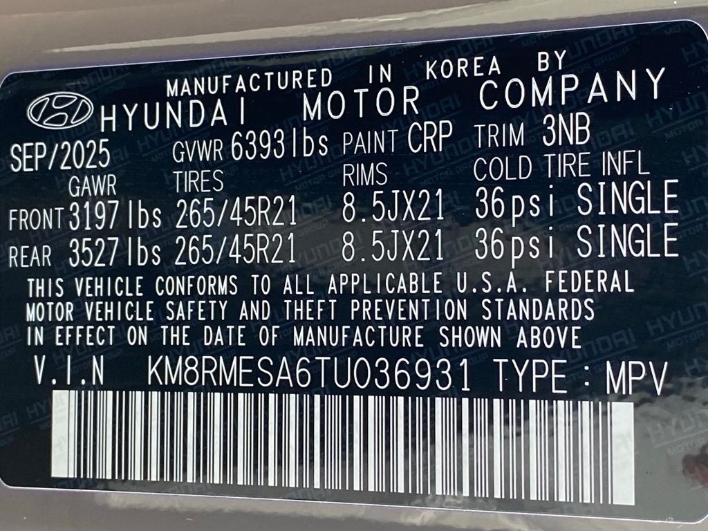 2026 Hyundai Palisade Hybrid Calligraphy