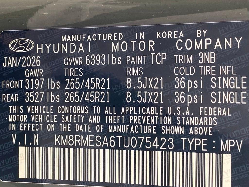 2026 Hyundai Palisade Hybrid Calligraphy