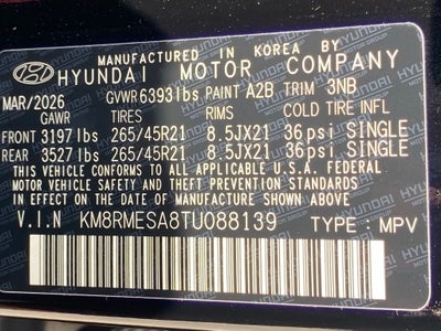 2026 Hyundai Palisade Hybrid Calligraphy