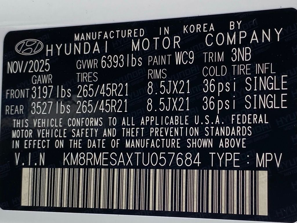 2026 Hyundai Palisade Hybrid Calligraphy