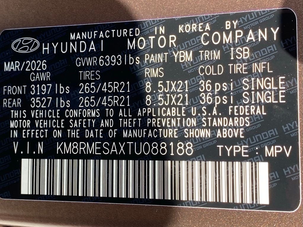 2026 Hyundai Palisade Hybrid Calligraphy