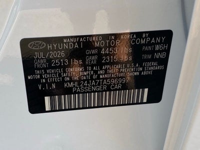 2026 Hyundai Sonata SE