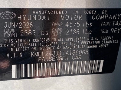 2026 Hyundai Sonata Hybrid Blue
