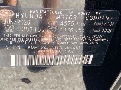 2026 Hyundai Sonata Hybrid Blue