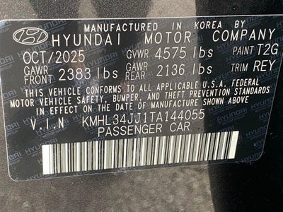2026 Hyundai Sonata Hybrid SEL