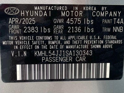 2025 Hyundai Sonata Hybrid Limited