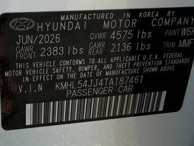 2026 Hyundai Sonata Hybrid Limited