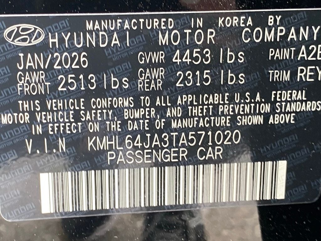 2026 Hyundai Sonata SEL Sport