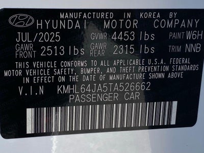 2026 Hyundai Sonata SEL Sport