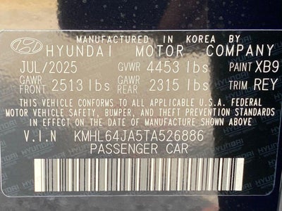 2026 Hyundai Sonata SEL Sport