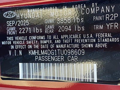 2026 Hyundai Elantra SEL Sport