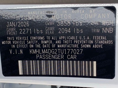 2026 Hyundai Elantra SEL Sport